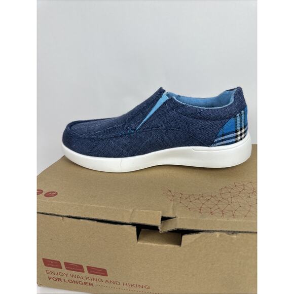 OrthoComfoot Womens Size 9 (EU 40) Blue Slip On Orthotic Walking Shoes - Picture 4 of 8